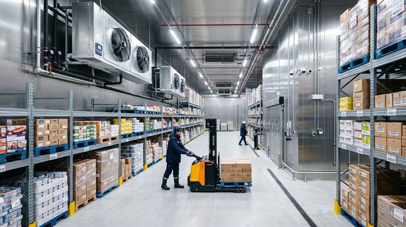 Walk-in Industrial Cold Storage Warehouse